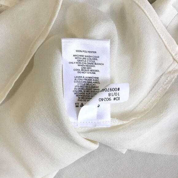 Express ruffle collar covered button and loop shirt Victorian western 1800s Med - Picture 9 of 9